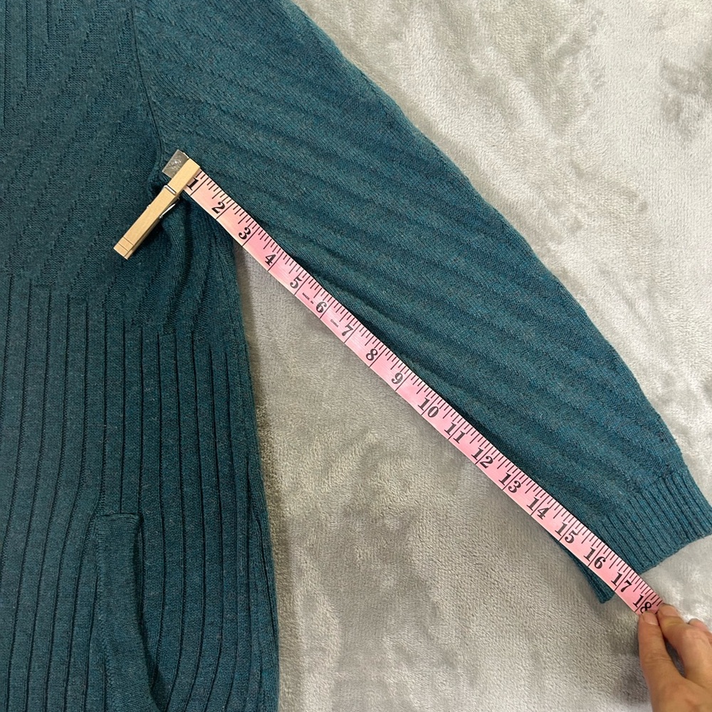 J.Jill wool blend double zipper cable knit sweater - Picture 7 of 12